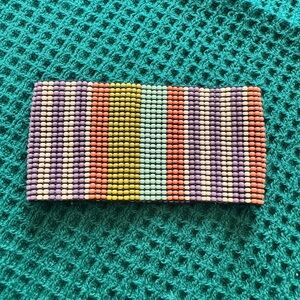 Chunky multi color beaded bracelet